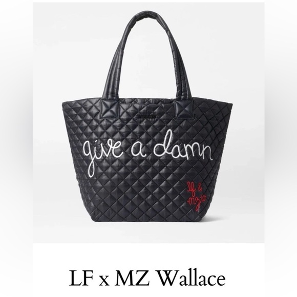 MZ Wallace x Lingua Franca Handbags - MZ Wallace x Lingua Franca Give A Damn Metro tote